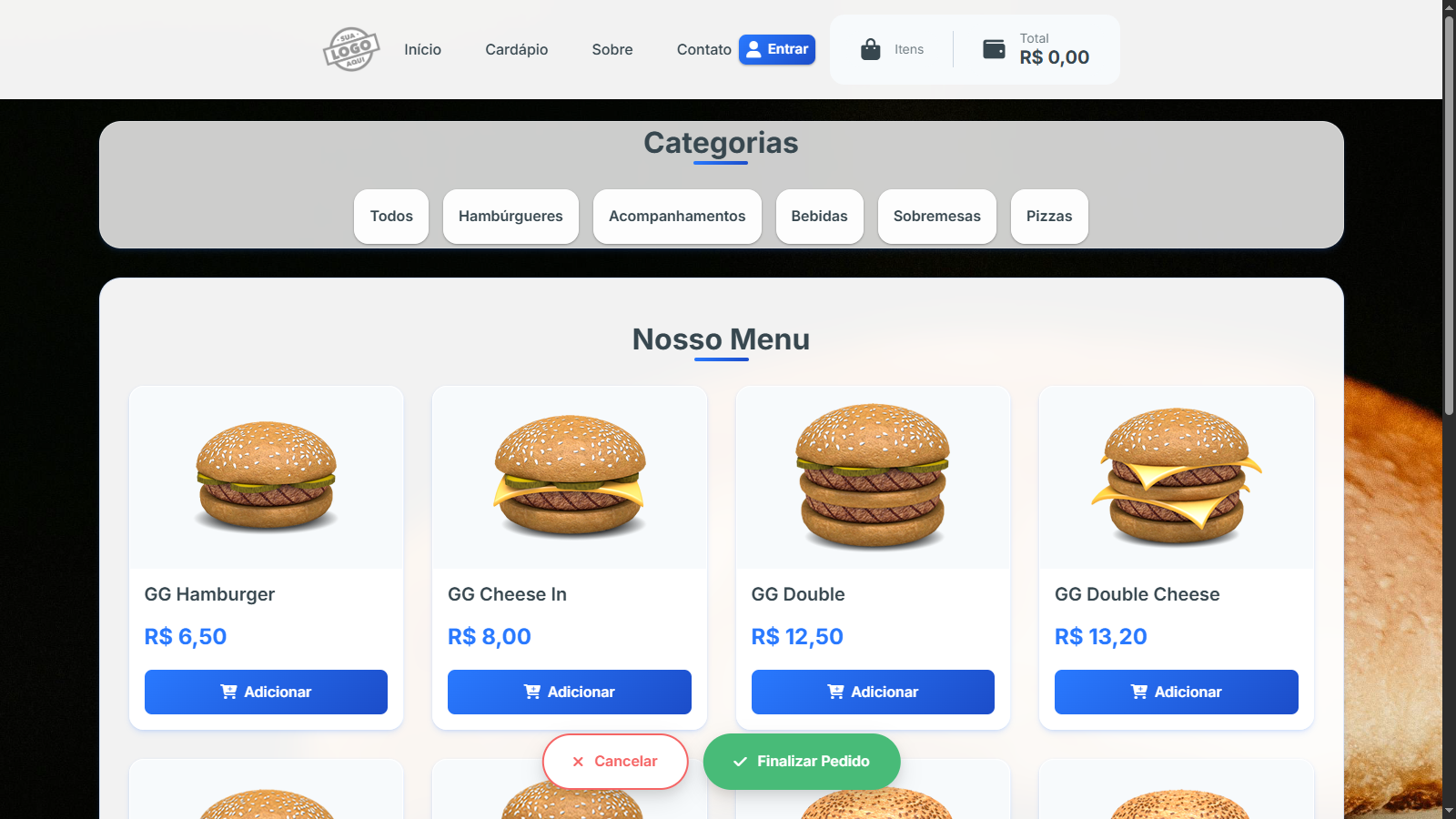 Sistema personalizado - Tela 4