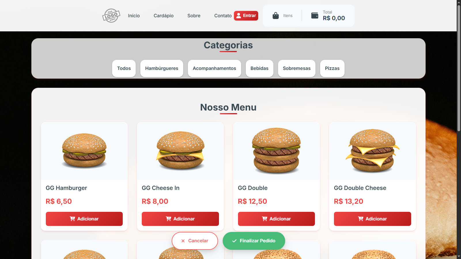 Sistema personalizado - Tela 6