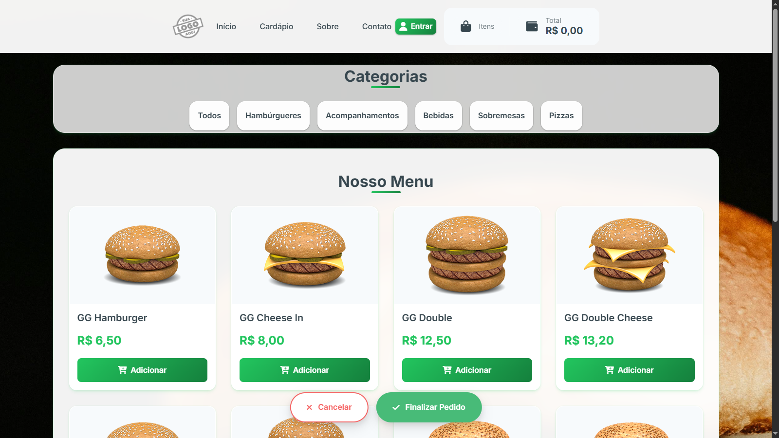 Sistema personalizado - Tela 8