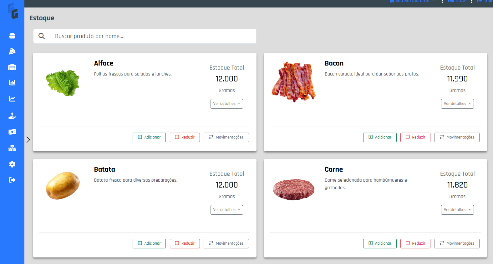 Controle de Estoque Automático